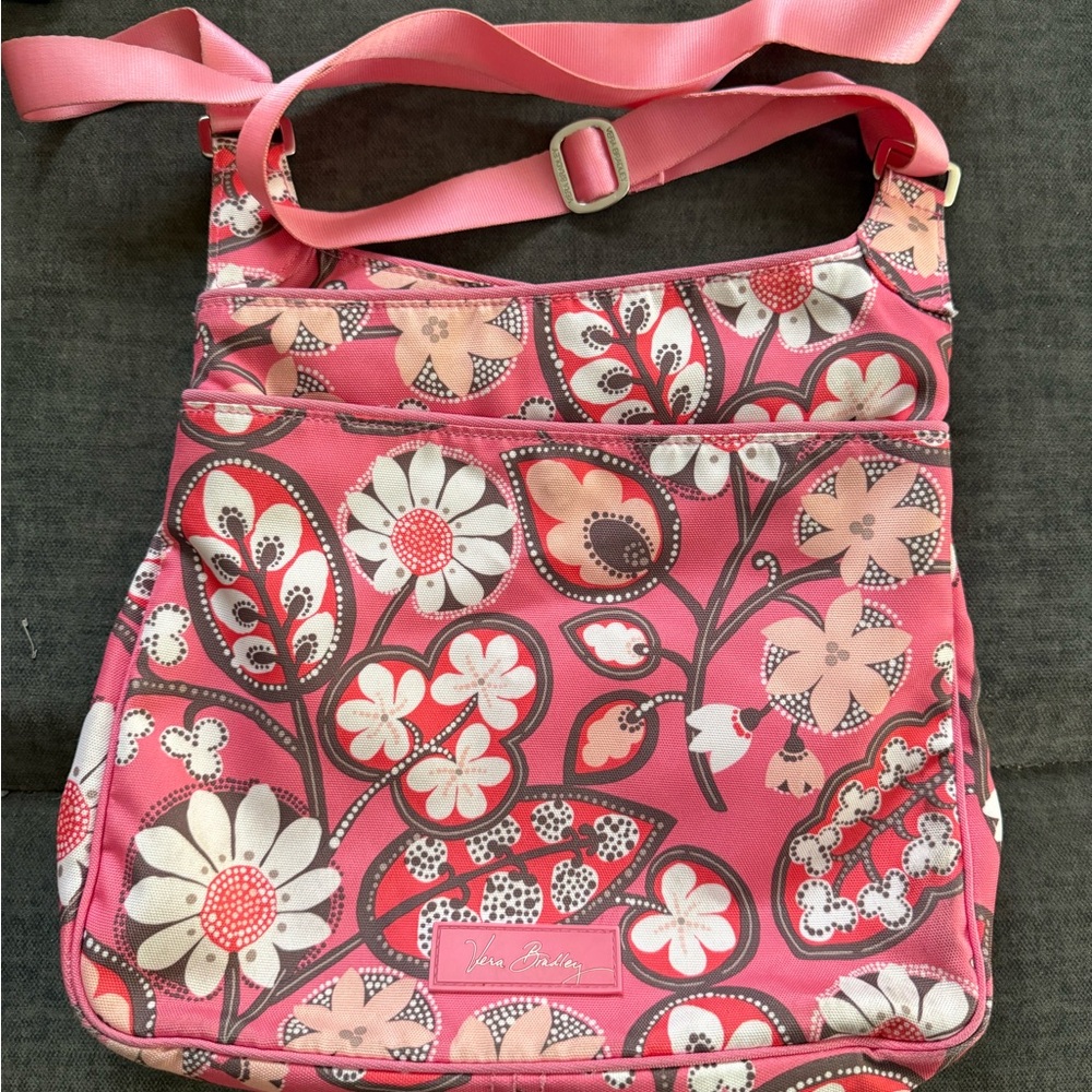 Vera Bradley Pink Daisy Crossbody/Shoulder bag